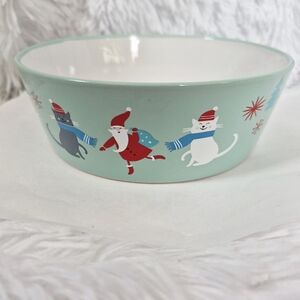 SOLD NWOT Christmas Pet Bowl